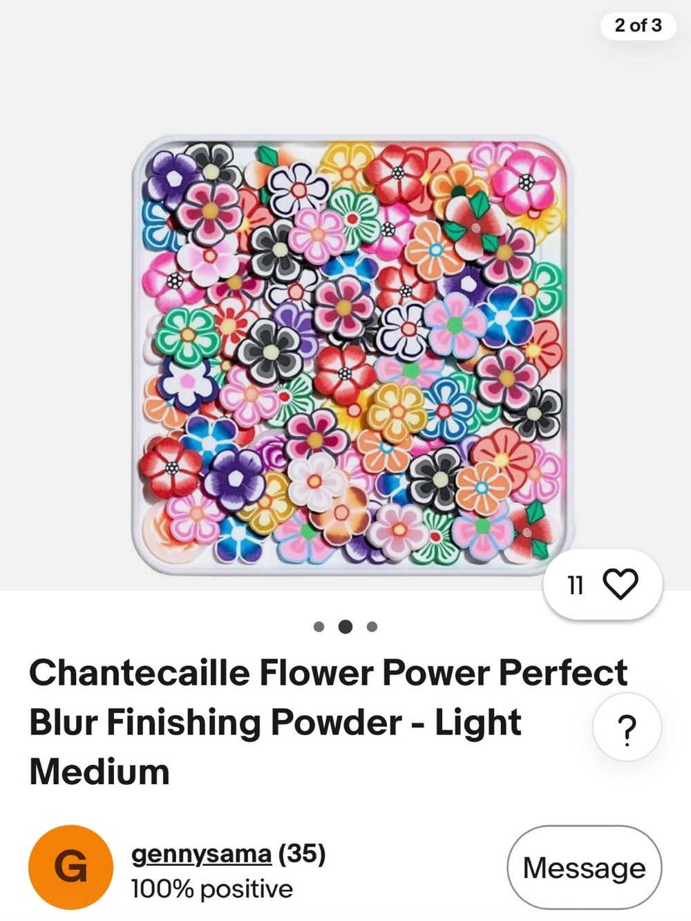 Chantecaille Floral Mosaic Compact - Pink, Orange, Purple, Green, Gold